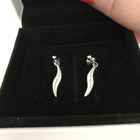 Hot Diamonds 💎 Dainty Dangle Earrings - 925 silver, never worn - Picture 8 of 13